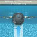 (2025 Upgraded) WYBOT A1 Cordless Pool Vacuum Up to 120 Mins Runtime, Robotic Pool Cleaner with Dual Filters, Ideal for Flat Above Ground up to 1076 Sq.ft Sq. Ft.(Black Green)