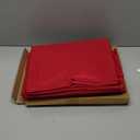 sancua 2 Pack Red Tablecloth 60 x 102 Inch, Rectangle 6 Feet Table Cloth - Stain and Wrinkle Resistant Washable Polyester Table Cover for Dining Tables, Buffet Parties and Camping