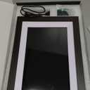 FrameoDigitalPicture Frame 10.1 Inch ElectronicDigital Photo Frame with IPS Touch Screen HD Display, Smart WiFi Photos or Videos Frame via Free Frameo APP (Brown Wood Frame)