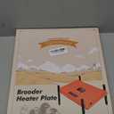 2025 Upgraded Smart Chicken Coop Heater with Thermostat, 75W Brooder Heat Plate with 7 Adjustable Timer & Temperature Settings (95167), Overheating Protection, UL Certified Safe, IPX4 Waterproof (Orange)