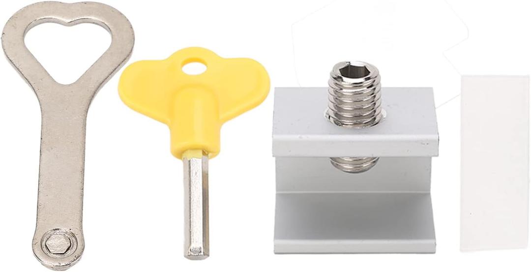 ciciglow Sliding Window Lock with Key, Durable Aluminum Alloy, Easy Installation, Suitable for Sliding and Doors