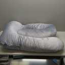MOON PARK Pregnancy Pillows for Sleeping - U Shaped Full Body Maternity Pillow with Removable Cover - Support for Back, Legs, Belly, HIPS - 57 Inch Pregnancy Pillow for Women - Grey