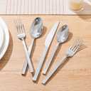 KINGSTONE Silverware Set, 40-Piece Flatware Cutlery Set Premium Stainless Steel, Service for 8, for Kitchen, Home, Wedding, Party, Mirror Polished and Dishwasher Safe