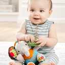 Skip Hop Bandana Buddies Baby Activity and Teething Toy with Multi-Sensory Rattle and Textures, Elephant