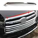 Car Accessories Fit for Toyota Highlander ABS 2015 2016 2017 2018 2019 Chrome Front Hood Grill Cover Bonnet Trim 1PC
