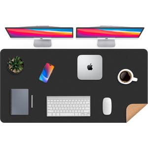 AFIING Large Desk Mat, 47" x 23.6", Black