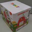 Montessori Toddler Toys for 1 2 3 Year Old Boys Girls, Musical Farm Animals Barn Toy with Sound & Light, Learning Toys for Toddler 1-3, Birthday Gift for Baby Kid 12-18 Months,Shape Sorting Fine Motor