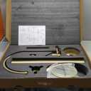 SUPERFLO Freestanding Bathtub Faucet Chrome Tub Fillers Freestanding, Brass Free Standing Tub Faucet Floor Mounted Tub Faucet With Ceramic Retro Hand Shower & Water Hose