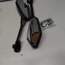 FOVPLUE Long Rear View Mirrors,Motorcycle Mirrors Adjustment for Kawasaki Ninja 650R 2009-2016,Ninja 1000 Z1000SX 2011-2015,NINJA 400R 2010-2014, NINJA ER6F ER-6F 2009-2016