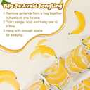 8 Pcs Banana Hanging party Decoration Banana Yellow Garland Banner Fruit Hanging Paper Cutouts Banner for Birthday Party Baby Showers Fruit Themed Decoration Supplies
