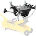 Transmission Jack Adapter - 1100LBS Heavy Duty, 30 Tilt & Safety Chains for Hydraulic Floor Jack Conversion with Removable Saddle Shaft