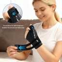 NEENCA Thumb Wrist Brace Support For Women&Men,Thumb Spica Splint For Night Support,Pain Relief For Trigger Thumb,CMC,De Quervains Tenosynovitis,Arthritis. (Black, Large, Left Hand) 26x1.75