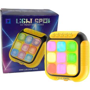 Electronic Tic Tac Toe Handheld Game  6-in-1 Travel Puzzle Console, Fast-Paced Portable Entertainment, Gift-Ready Packaging