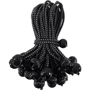 Small Ball Bungee Cords 6 inch 40 Pack, UV Resistant and Light Duty,Hight Elastic