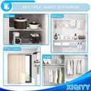Spring Tension Rod 28 to 48 inches,Adjustable Heavy Duty Curtain Rod-Shower Curtain Rods for Bathroom,Windows,Door,White