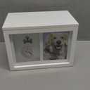 Pearhead Pet Photo Memory Box and Impression Kit for Dog or Cat Paw Print, White