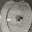 Bemis 7300SLEC Slow Close Toilet Seat, Easy Clean Hinges and Durable Plastic Seat, Made in USA, Elongated, White