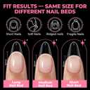 UNA GELLA Gel Nail Tips Almond Shape: 504pcs Medium Almond Nail Tips Half Cover Upgrade Soft Gel Matte Design for DIY Press On Nails Acrylic False Nails Tips 12 Sizes