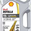 Shell Rotella T5 Synthetic Blend 15W-40 Diesel Engine Oil, 1 Gallon