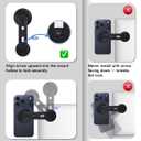 Magnetic Tesla Phone Holder, MagSafe Laptop Phone Mount for iPhone 17/16/15/14/13/12 Pro Max, Car Magnetic Phone Mount for Tesla Model 3/ ModelY/X/S (Black)