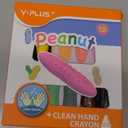 YPLUS Peanut Crayons for Kids, 12 Colors Washable Toddler Crayon, Non-Toxic Baby Crayon for ages 2-4, 1-3, 4-8, Coloring Art Supplies