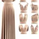 Infinity Dress with Bandeau, Made in USA, Multiway Bridesmaid Dress Convertible Dress, Long, Plus Size & Regular Size Maxi, Size 18-24 Plus