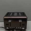 SEEDEEM 4 Slice Stainless Toaster with LCD Display, 7 Shade Settings, Wide Slots, Bagel/Defrost/Reheat Functions, Removable Crumb Tray, 1800W