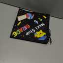 Kindergarten Graduation Cap with Printed Graduation Stole for Kids Adjustable Elastic Graduation Hat Tassel Sash