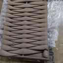 EAST OAK 4-Piece Patio Furniture Set | Life Chatter Outdoor Furniture | Coffee Table & Deep Seating Conversation Set with Thick Cushions | Porch, Balcony & Backyard | Chestnut & Apricot