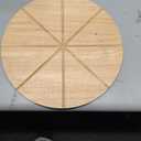 Chef Pomodoro 14" Pizza Cutter Rocker Blade and Pizza Cutting Board Set – Premium Stainless Steel Pizza Slicer with Wooden Pizza Serving Board – Pizza Wooden Board with Pizza Cutting Guide