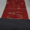 Artoid Mode Red America Stars Patriotic 4th of July Kitchen Mats Set of 2, Memorial Day Home Decor Kitchen Rugs for Floor - 17x29 and 17x47 Inch