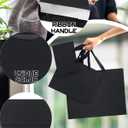 qiqee 10PCS Black Gift Bags with Ribbon Handles Mulit Assorted Sizes Gift Wide Bags (2pcs Large 13", 4pcs Medium 9.6", 4pcs Small 6.3",Tissue Paper)