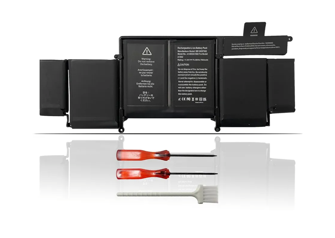 A1502 A1582 A1493 77.52Wh Laptop Battery Replacement for MacBook Pro 13 inch Retina A1502 (Late 2013 Early 2015 Mid 2014) ME864 ME865 ME866 MGX72 MGX82 MGX92 MF839 MF840 EMC2835 2875 11.34V