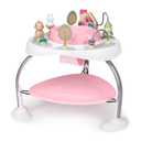 Ingenuity Spring & Sprout 2-in-1 Baby Activity Center Jumper and Table with Infant Toys - Ages 6 Months +, First Forest in Pink