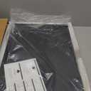 Hasipu Vanity Mirror with Lights, 28" x 20" LED Makeup Mirror, Lighted Makeup Mirror with Dimmable 3 Modes, Touch Screen Control Vanity Mirror Square White