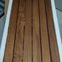 AquaTeak Moa 18" Teak Floating Shelf, Wall Mounted, Holds Up to 10 lbs