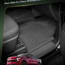 Floor Mats for Chevy Silverado Sierra 1500 2500 3500HD Crew Cab 2019-2026