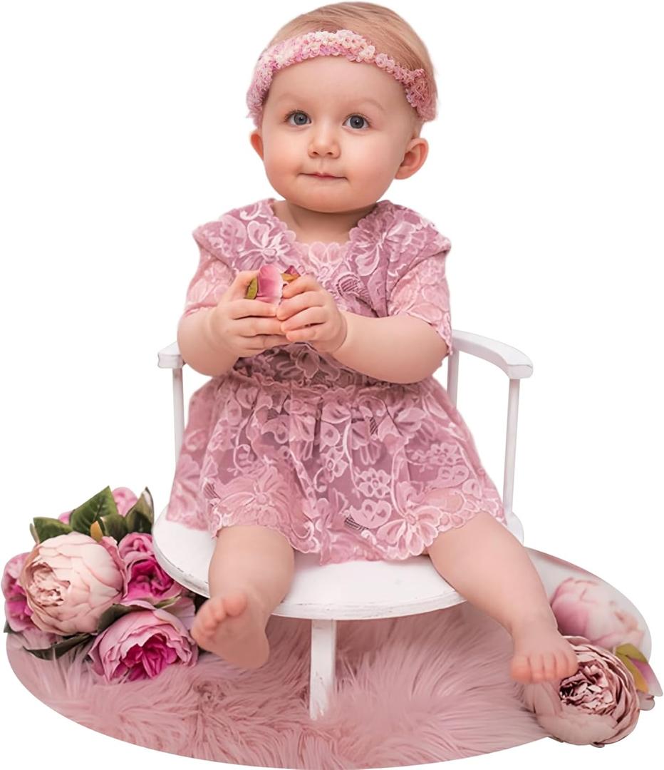 Photography Props Wooden Stool Photo Studio Accessories Semi-Circular Stool Chair White Toddler Photo Props Doll Chair Wood Stool Bench Children Photoshoots Child Photo Props Gift