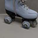 Gets Roller Skates for Women Men 4 Wheels Light Up Indoor Outdoor Roller Skate, High Top PU Leather Beginner Double Row Unisex Roller Skates for Kid Girls (37=US:6.5, Blue)