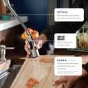 Moen Kaden Spot Resist Stainless One-Handle Transitional Kitchen Pulldown Faucet with Reflex and Power Clean Spray Technology, 87966SRS