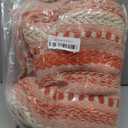 DII Braided Striped Decorative Throw Blanket, 50x60, Vintage Orange/Red