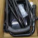 Leekpai Step Stool with Handle for AdultsSeniors Heavy Duty Holds 350 lbs.Stepping Stool for Elderly Adults, Attractive Black for Kitchen (17x12x4 Inch (Pack of 1)