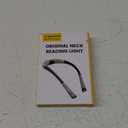 Glocusent Book Light, 3-Color & 6-Brightness Reading Light, Bendable Neck Light, 80-hr Lasting Rechargeable Book Light, Perfect Reading Lights for Books in Bed, Knitting, Repairing, Book Lovers Gifts (Medium, Green)