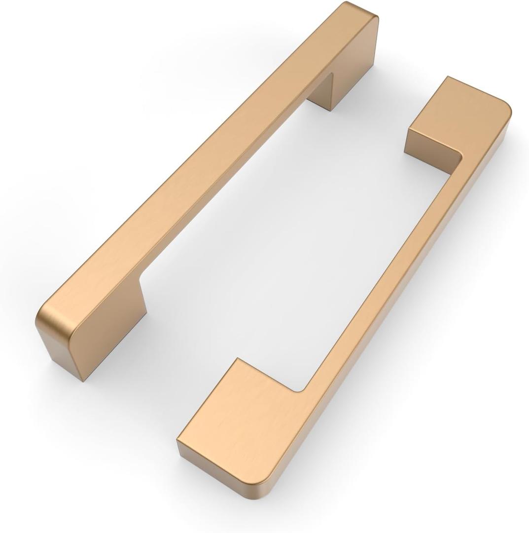 FILTA Champagne Bronze 5 Inch(128mm) Kitchen Cabinet Handles,10 Pack Bronze Cabinet Pulls Cabinet Hardware for Cabinets Cupboard Drawer