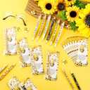 AmazingSpark 96 Set Bee Gifts Bulk Party Favors Inspirational Retractable Pencils 0.7mm Funny Mechanical Pencils with Positive Cards for Teacher Team Coworker Employee Office Supplies