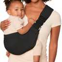 Ergobaby Upsie Hip Sling  Onyx Black Baby Carrier  Lightweight, Adjustable Sling for Toddlers  Breathable & Ergonomic Design