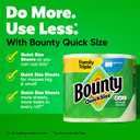 Bounty Quick-Size Paper Towels, White, 12 Family Triple = 40 Regular Rolls