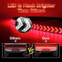 OJJ 2026 New Light LED Bar Signal Break Reverse,60 Inch LED Tailgate Light Bar Strip,Turn Signal Strip, Red & Amber Sequential Lighting, Waterproof Flexible Tailgate Light (60in)