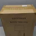 GyroVu 3 Color Temperature Adjustable Table Lamp, Ceramic Lamp Set of 2, Bedside Lamps with Rotary Swtich, Nightstand Lamp for Living Room Bedroom Office, Bulbs Included-Pink