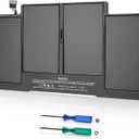 7200mAh Replacement Battery for MacBook Air 13" A1466 (2012-2017) & A1369 (2010-2011), High Performance, Compatible with A1496 A1405 A1377, Easy Installation